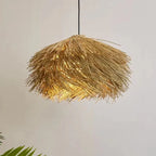 Boho lampa wisząca z naturalnego materiału w stylu boho od SaloEElaitte