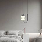 DAMIASMIL designerska lampa wisząca, biały kolor, kadr przód, przeznaczenie salon