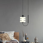 Lampa wisząca DAMIASMIL, designerska lampa, biała, kadr z przodu, przeznaczenie do nowoczesnych wnętrz