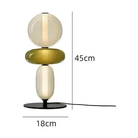 Designerska lampa biurkowa JIANKEXING w nowoczesnym stylu z wymiarami 45 cm wysokości i 18 cm podstawy