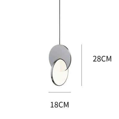 Jaśnie Panie designerska lampa, wisząca, srebrna, przód, do nowoczesnych wnętrz