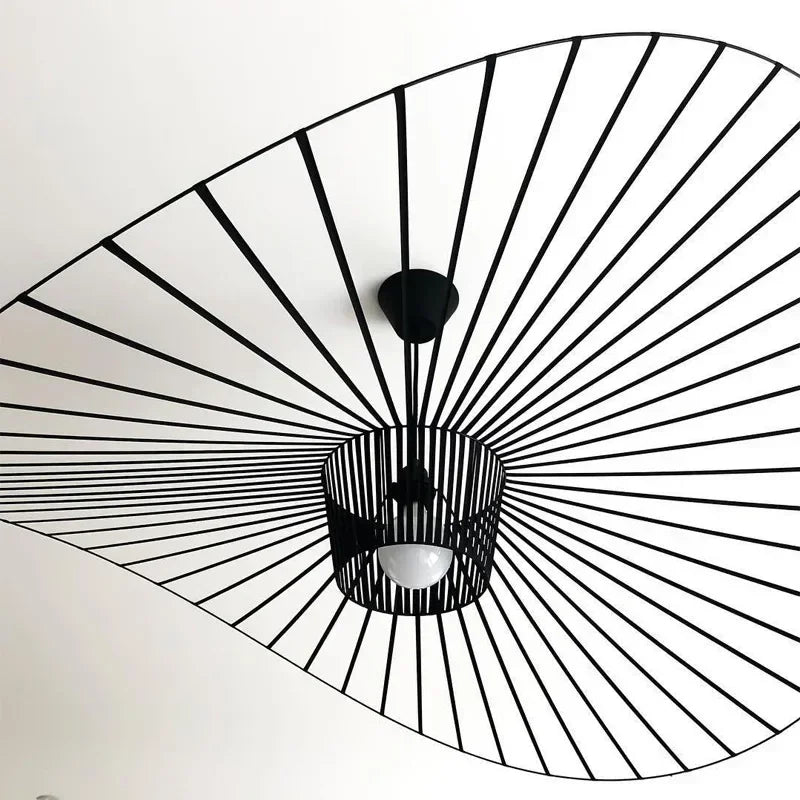 Designerski żyrandol do salonu w nowoczesnym stylu z geometrycznym wzorem