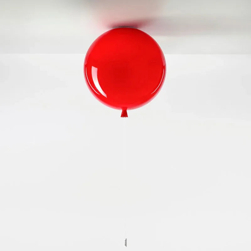 Kolorowa czerwona lampa balonowa montowana do sufitu nowoczesne kolorowe lampy balonowe