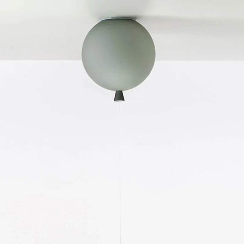 Szara nowoczesna lampa sufitowa w kształcie balonu kolorowe lampy balonowe do wnętrz