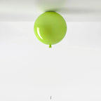 Kolorowe lampy balonowe w zielonym kolorze montowane na suficie do nowoczesnego oświetlenia