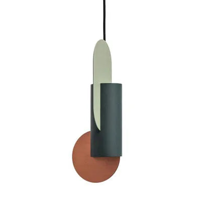 Kreatywna Lampa wisząca, okrągła, wielokolorowa, przód, do nowoczesnego salonu