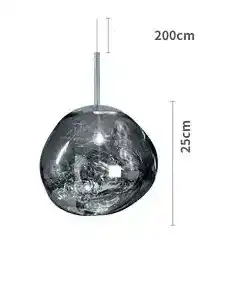 Kreatywne lampy szklane Jaśnie Panie z unikalnym, zaokrąglonym kształtem i przezroczystym designem