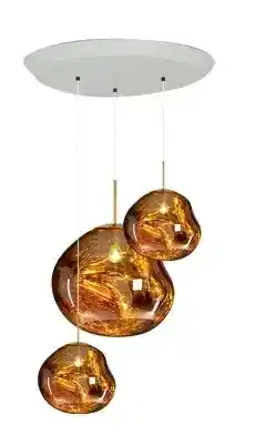 Kreatywne lampy szklane od Jaśnie Panie wiszące lampy z bursztynowego szkła