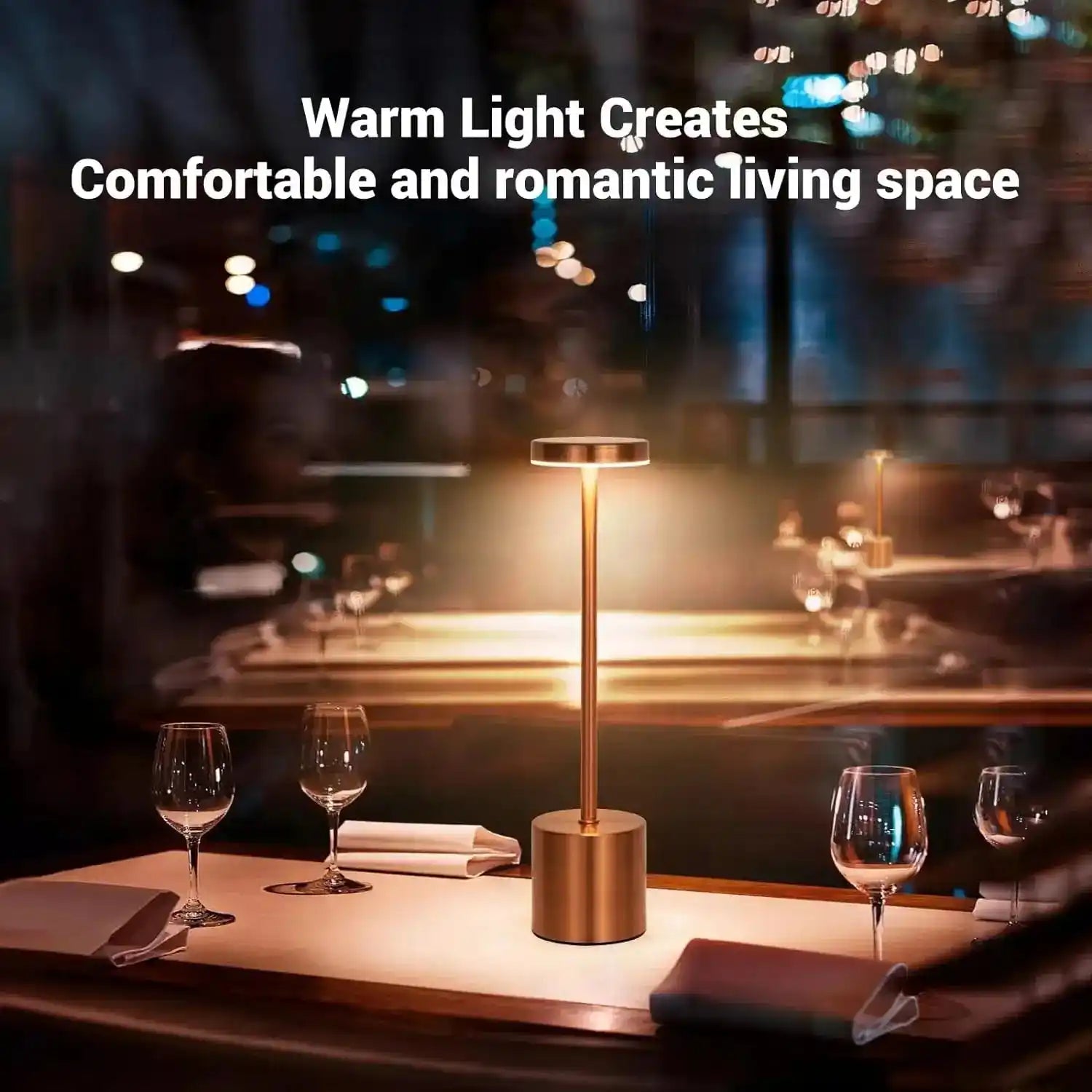 Lampa biurkowa w nowoczesnym stylu emitująca ciepłe światło tworzące przytulną atmosferę