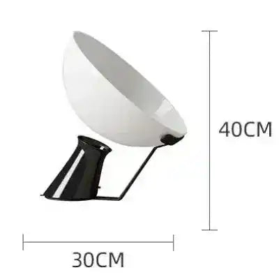Lampa biurkowa JIANKEXING biała z czarną podstawą o wymiarach 40 cm wysokości i 30 cm szerokości