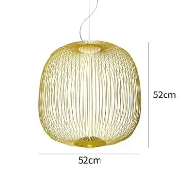 Lampa do salonu, model Jaśnie Panie, kolor żółty, widok z przodu, idealna do nowoczesnych wnętrz