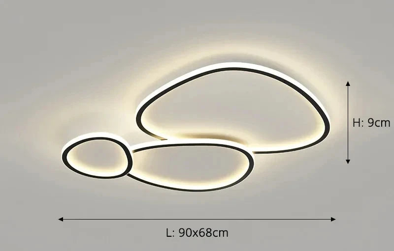 Lampa ledowa sufitowa LIMIT LIGHT w kolorze białym, nowoczesny design, przeznaczenie do salonu