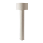 Nowoczesna minimalistyczna lampa podłogowa w jasnym kolorze o prostym cylindrycznym kształcie