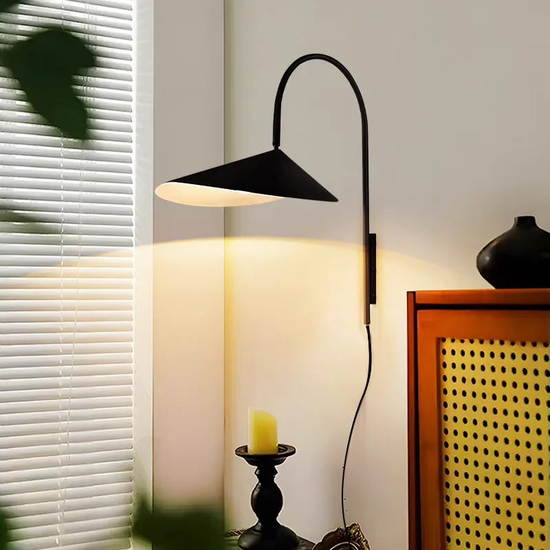 Nowoczesna czarna lampa ścienna JIANKEXING o geometrycznym kształcie do dekoracji wnętrz