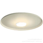 Lampa ścienna HomeLover, okrągła, biała, widok z przodu, do salonu