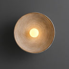 Lampa ścienna QUASHION, okrągła, jasnoszara, przód, do nowoczesnych wnętrz