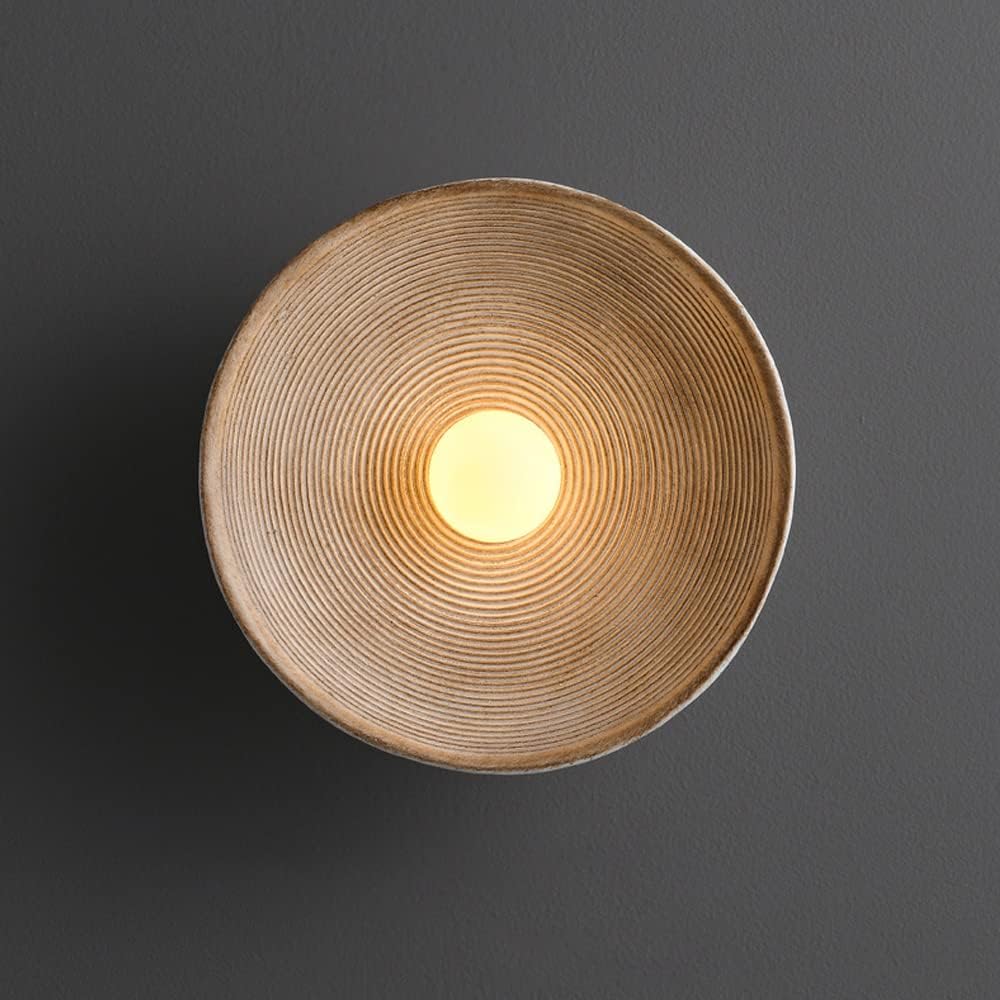 Lampa ścienna QUASHION, okrągła, jasnoszara, przód, do nowoczesnych wnętrz