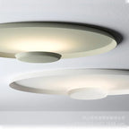 Lampa scienna HomeLover, okrągła, biała, widok z góry, do nowoczesnych wnętrz