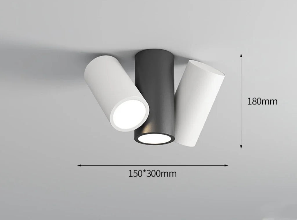 lampa sufitowa, nowoczesny, czarny i biały, widok z góry, do salonu