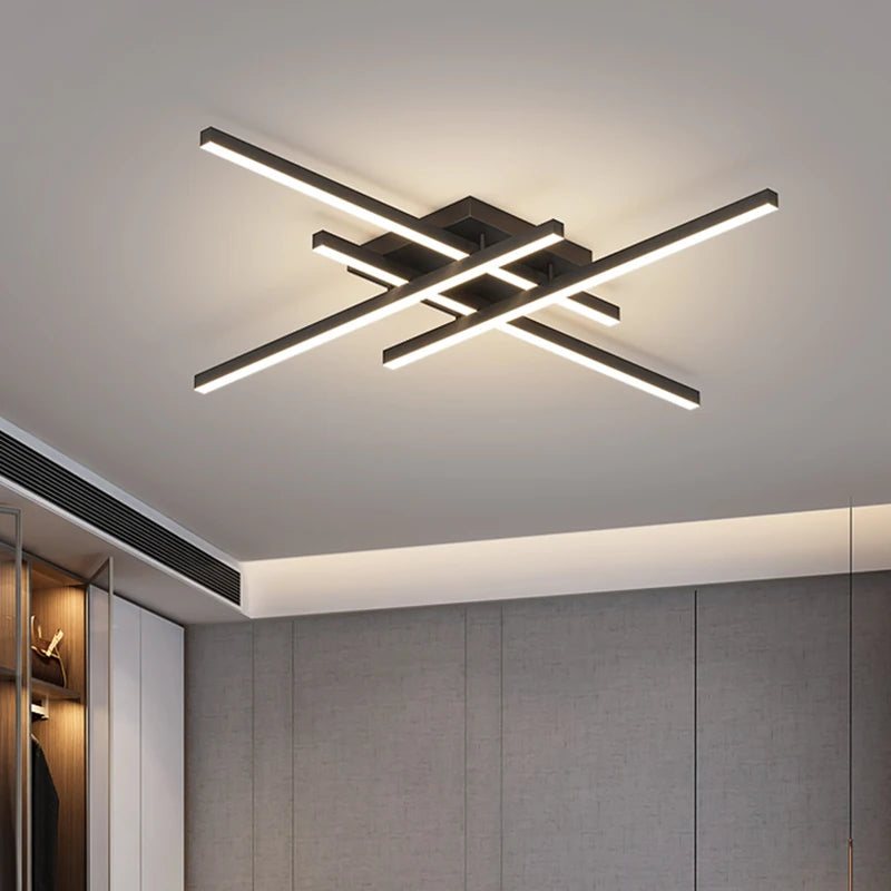 Nowoczesna lampa sufitowa CETANT z geometrycznym designem LED do wnętrz