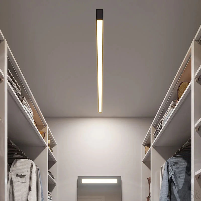 Lampa sufitowa ASCELINA nowoczesna liniowa lampa do garderoby lub korytarza