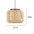Lampa wisząca BOHO HomeLover z naturalnego bambusa o średnicy 35 cm i wysokości 25 cm