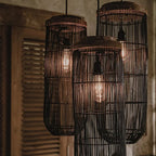 Lampa wisząca BOHO od HomeLover z trzema metalowymi kloszami w stylu rustykalnym