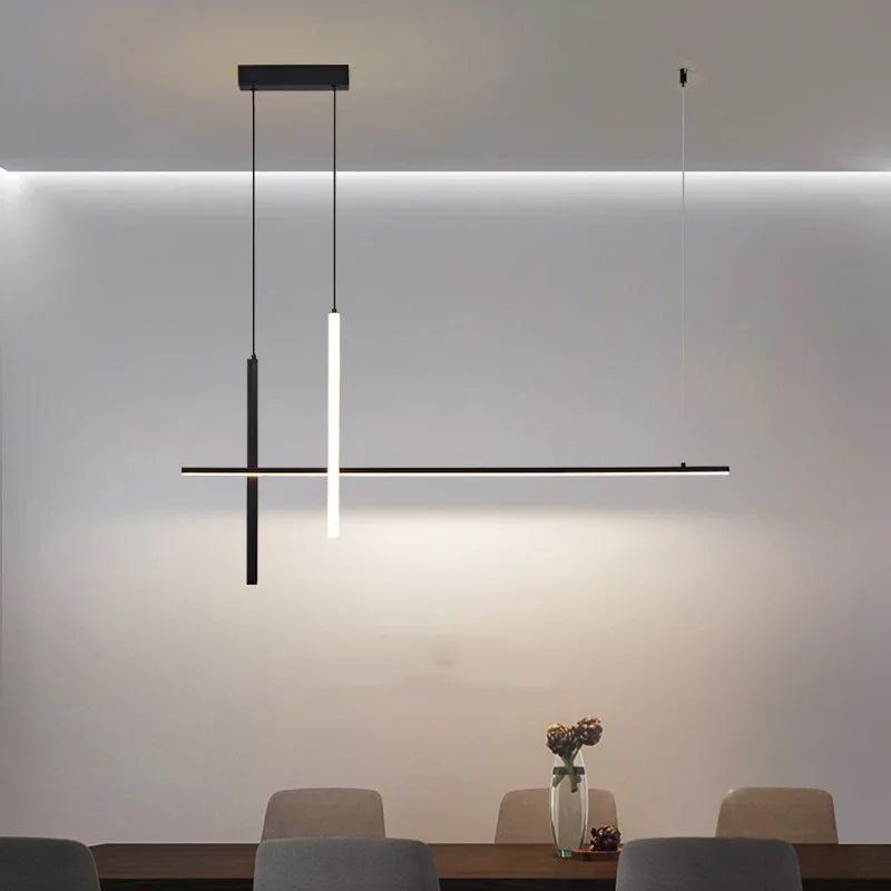 SANDYHA lampa wisząca nowoczesna czarna minimalistyczna do jadalni lub salonu