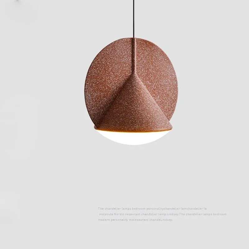 Blonche lampa wisząca nowoczesna brązowa z teksturą na jasnym tle