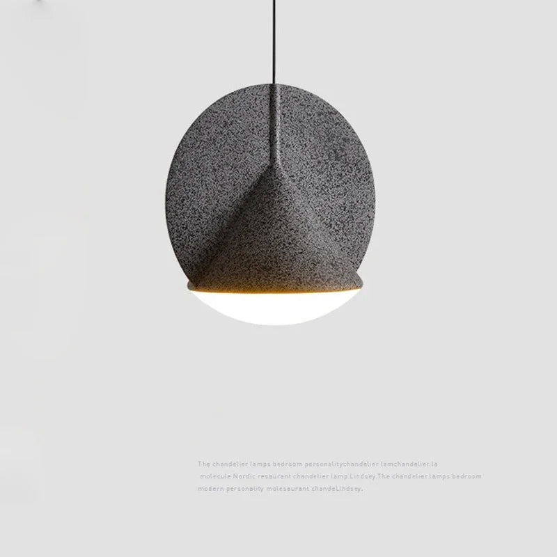 Blonche lampa wisząca nowoczesna w szarym kolorze z minimalistycznym designem w kształcie kuli