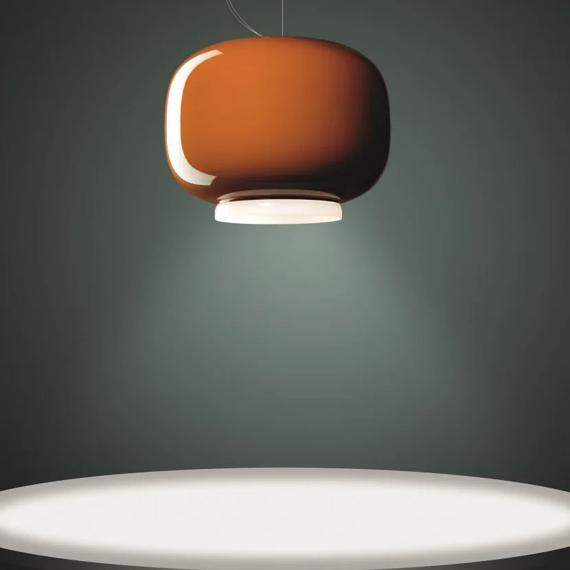Pomarańczowa nowoczesna lampa wisząca JIANKEXING o zaokrąglonym kształcie i minimalistycznym designie