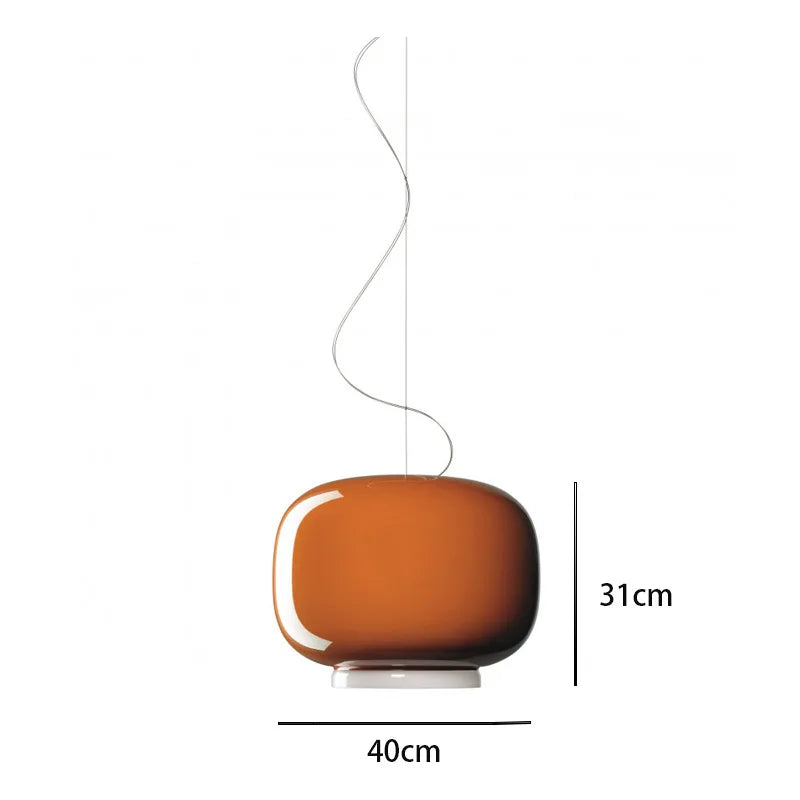 Lampa wisząca JIANKEXING o nowoczesnym designie w kolorze pomarańczowym 40x31 cm