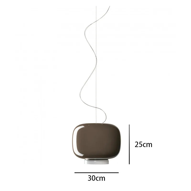 Nowoczesna lampa wisząca JIANKEXING o wymiarach 30x25 cm w brązowym kolorze
