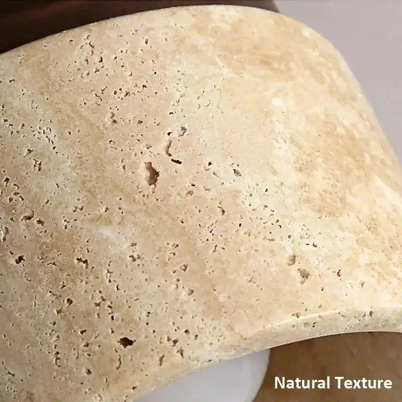 SKXL lampa z naturalnych materiałów z teksturą kamienia dla ekologicznego oświetlenia