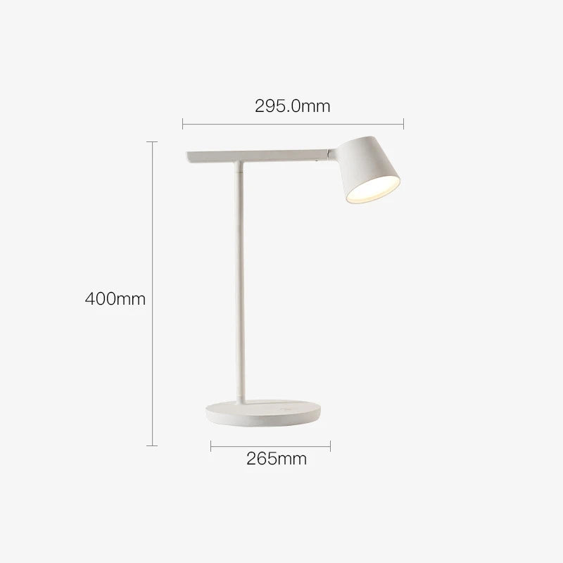 Lampka do biura JIANKEXING biała z regulacją i nowoczesnym minimalnym designem