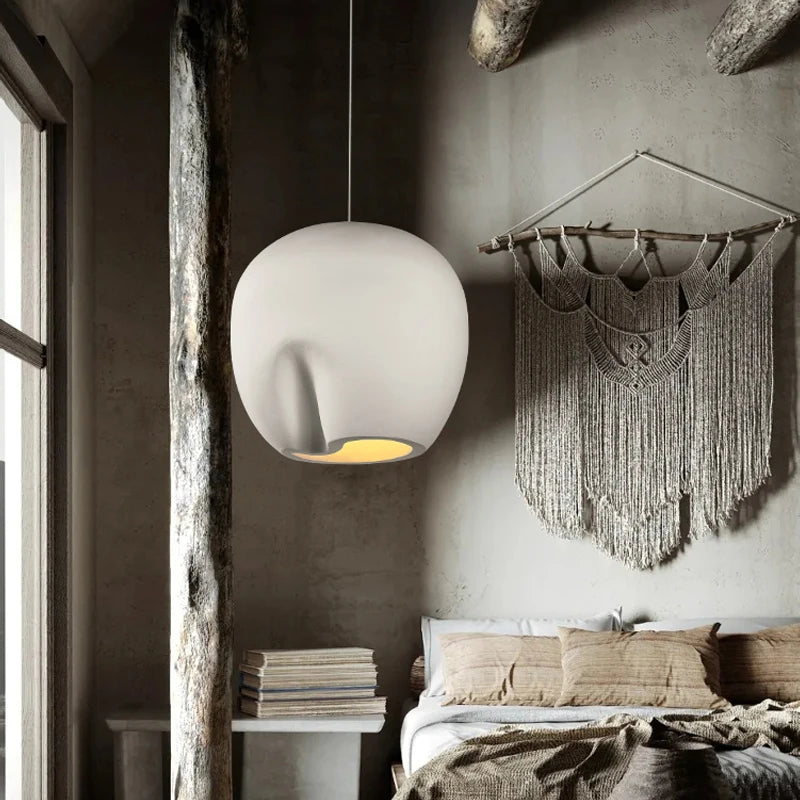 Nowoczesne lampy wiszące DRMIYA o organicznym kształcie do salonu w stylu rustykalnym