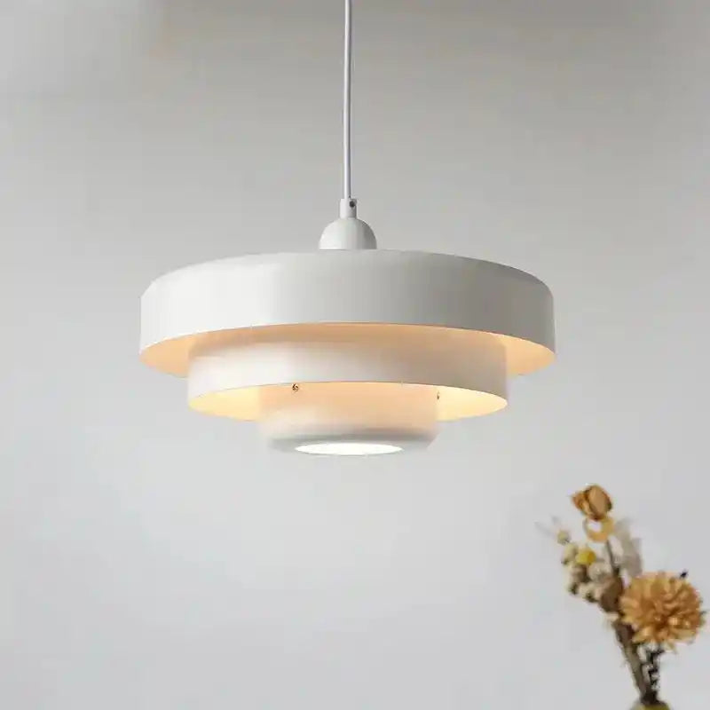 Nowoczesna biała lampa wisząca YongYing Lumin o minimalistycznym designie i delikatnym świetle