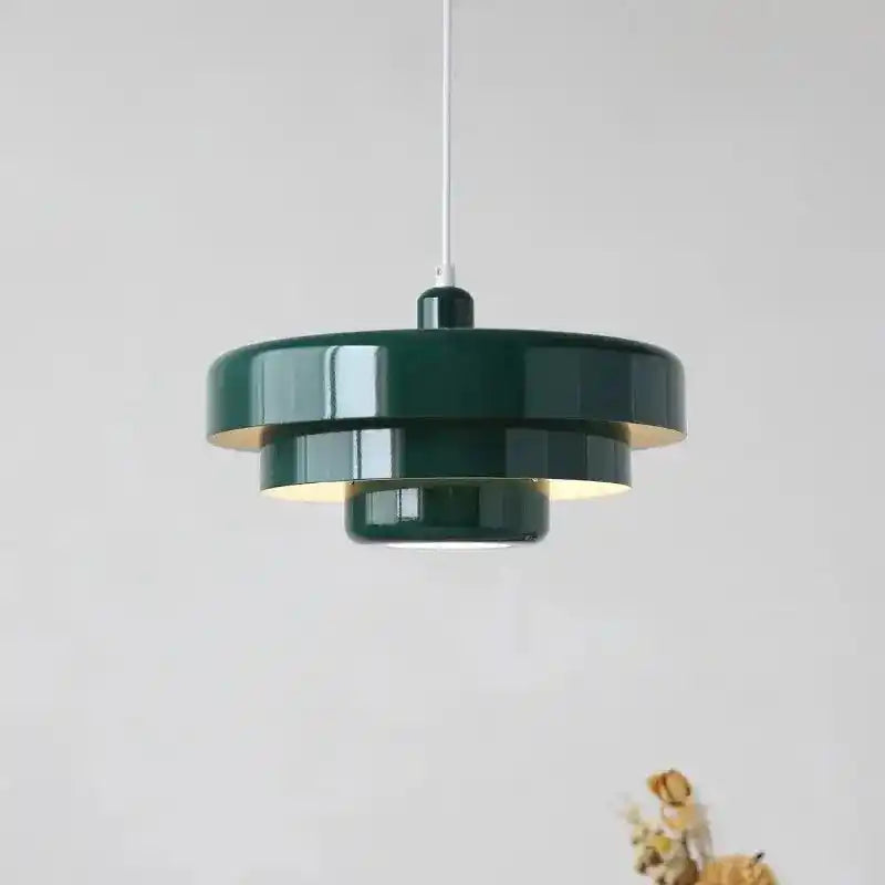 Nowoczesne zielone lampy wiszące YongYing Lumin o unikalnym geometrycznym kształcie