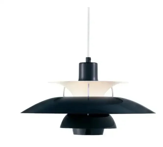 Nowoczesna czarna lampa wisząca zhiwudeng o unikalnym geometrycznym kształcie do salonu