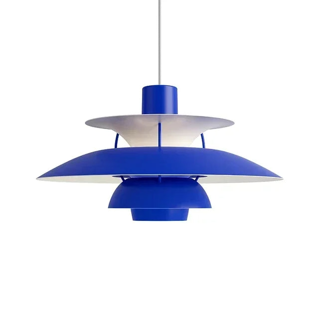 Nowoczesna lampa wisząca zhiwudeng w kolorze niebieskim o unikalnym designerskim kształcie