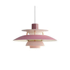 Nowoczesna różowa lampa wisząca zhiwudeng o unikalnym geometrycznym designie