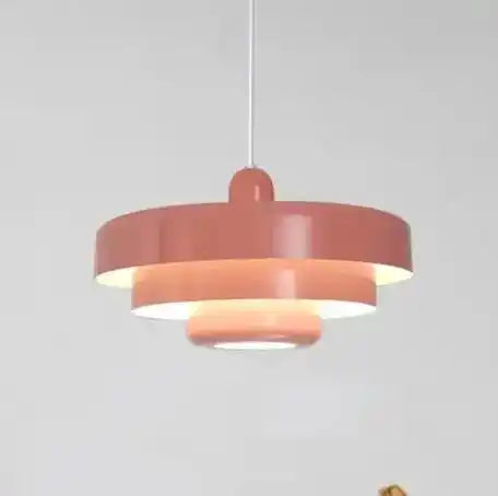 Nowoczesna różowa lampa wisząca YongYing Lumin z unikalnym geometrycznym designem