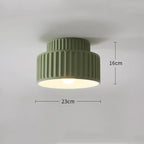 Xiaomi zielony żebrowany plafon sufitowy 23 cm średnicy 16 cm wysokości nowoczesny design
