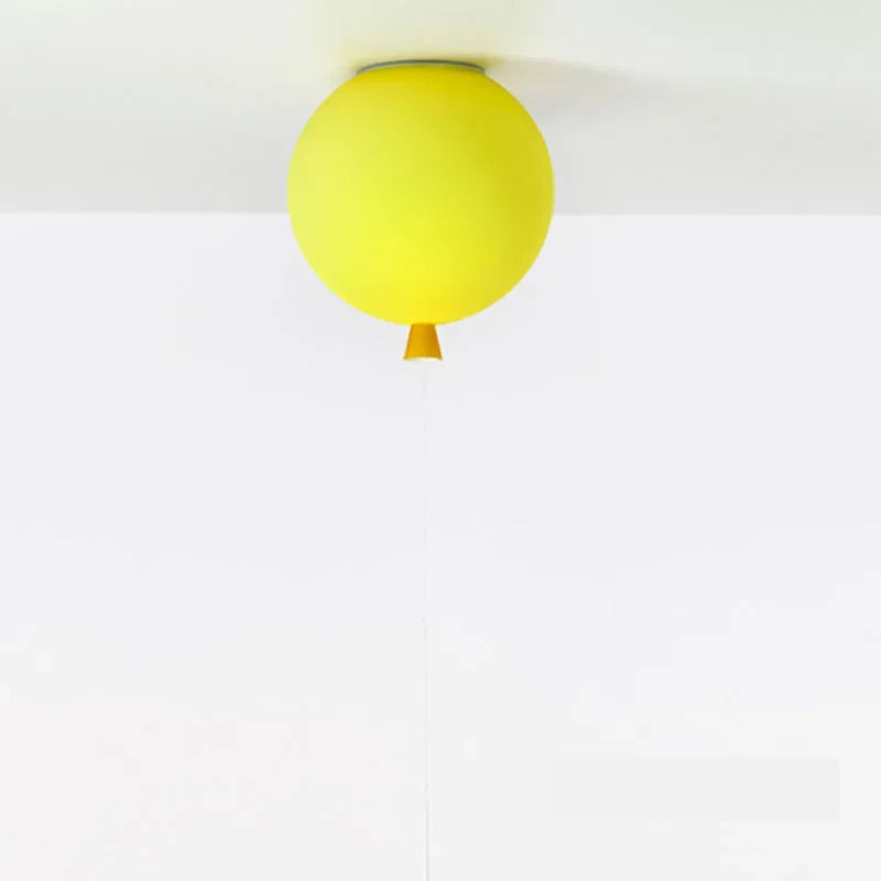 Matowy żółty plafon balonowy Livo Air 25 cm – lampa sufitowa LED do pokoju dziecka