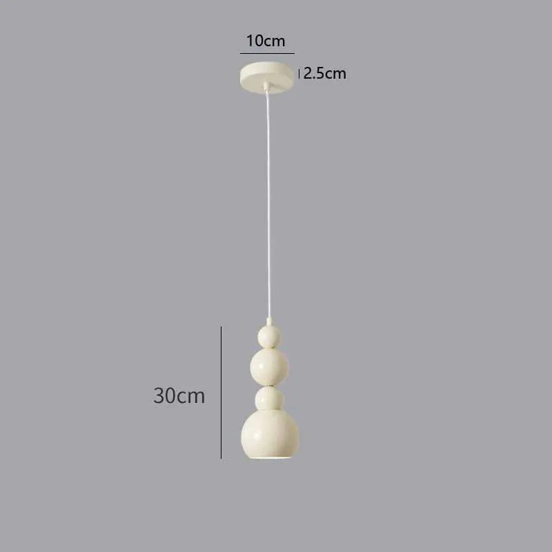 Huang Chu minimalistyczna lampa wisząca, biała, widok z przodu, idealna do nowoczesnych wnętrz