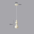 Huang Chu minimalistyczna lampa wisząca, biała, widok z przodu, idealna do nowoczesnych wnętrz