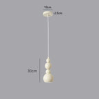 Huang Chu minimalistyczna lampa wisząca, biała, widok z przodu, idealna do nowoczesnych wnętrz