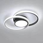 Nowoczesne lampy sufitowe DELIPOP z dwoma podświetlanymi pierścieniami w minimalistycznym designie