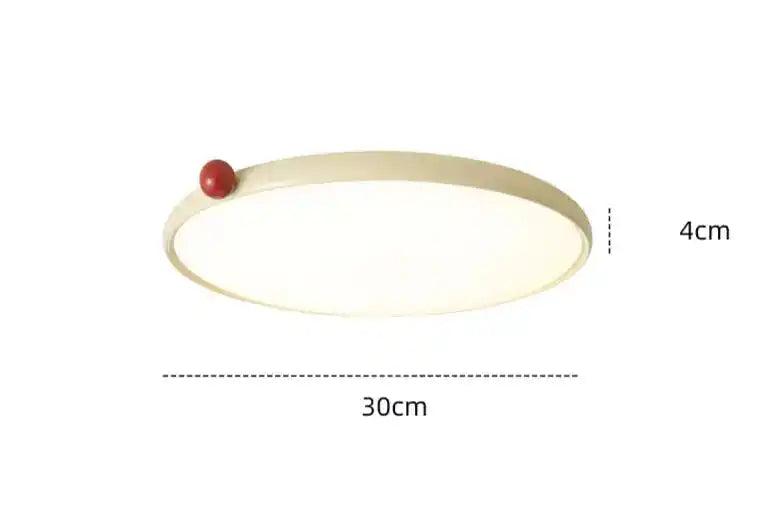 Nowoczesne oświetlenie LED do salonu okrągłe o średnicy 30 cm i wysokości 4 cm