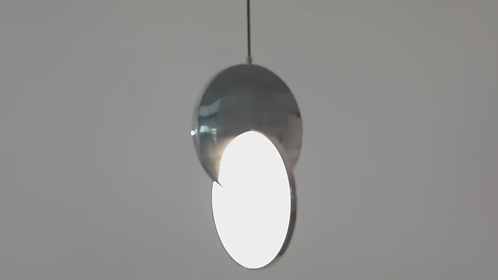 Nowoczesna Lampa Wisząca LED ze Stali Nierdzewnej Okrągła Sufitowa